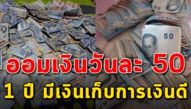 เทคนิคเก็บเงินวันละ 50 บาท สู่ความร่ำรวย
